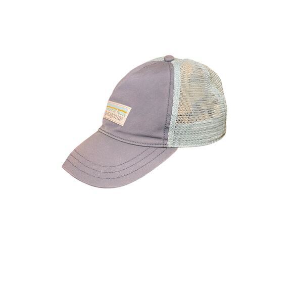 Patagonia Women Trucker Hat Pastel‎ Blue Light Navy Blue Baseball Hat Adjustable - Picture 5 of 9